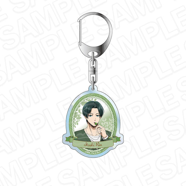 『ブルーロック』ホログラムキーホルダー 糸師 凛 White&Pistachio ver.